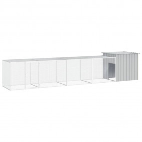 Chicken Cage Gray Galvanized Steel Large Chicken Cage