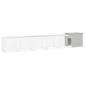 Chicken Cage Grey Galvanized steel Large Durable Chicke...