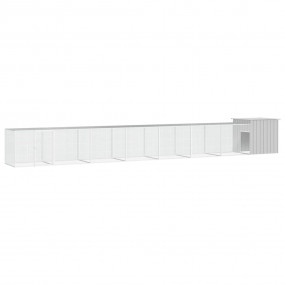 Chicken Cage Grey Galvanized Steel Extra Large Expandab...