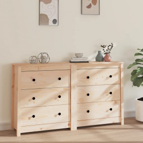 Sideboard Natural pine Solid pine wood Large Sideboard