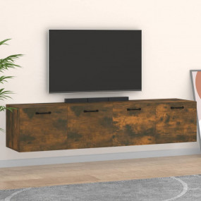 Wall Cabinet Smoked oak Engineered wood Medium Wall mou...