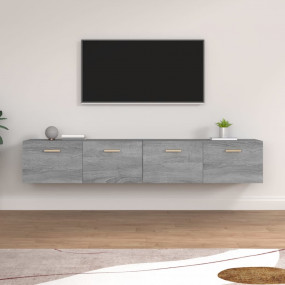 Wall Cabinet Gray Sonoma Engineered Wood Medium Wall Ca...
