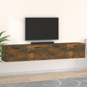 Wall Cabinet Smoked oak Engineered wood 39.4 in Wall Ca...