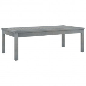 Garden Coffee Table Grey Solid acacia wood 39.4x19.7x13...
