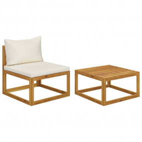 Wooden Sofa Set Cream white