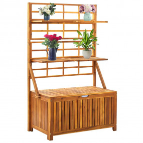 Storage Box Acacia wood color Solid Acacia wood 39 x 21...