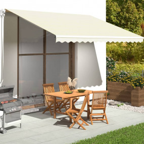 Replacement Awning Fabric Cream 100% Polyester with PU ...