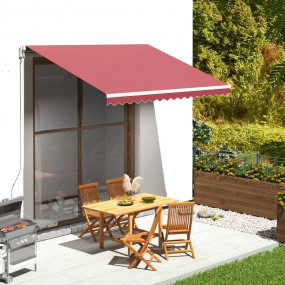 Replacement Awning Fabric Burgundy red 100% Polyester w...