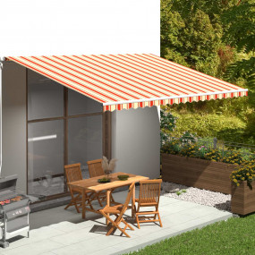 Replacement Awning Fabric Yellow and orange