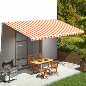 Replacement Awning Fabric Yellow and orange
