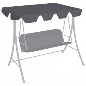 Replacement Canopy Anthracite Polyester with PVC coatin...