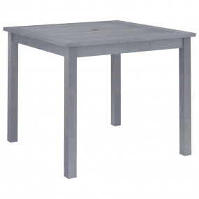 Dining Table Grey Solid acacia wood Medium Durable Dini...