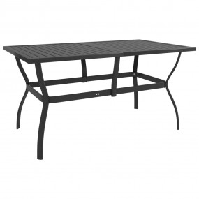 Garden Table Anthracite Powder-coated steel Medium Slee...