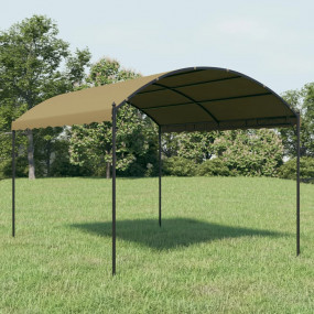 Gazebo Taupe and Black Polyester fabric and steel frame...