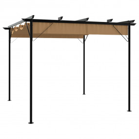 Pergola Taupe Powder-Coated Steel