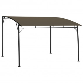 Sunshade Awning Taupe Powder-coated steel, 100% polyest...