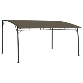 Sunshade Awning Taupe Powder-coated steel, fabric (100%...