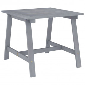 Garden Dining Table Grey Solid Acacia wood 34.6x34.6x29...