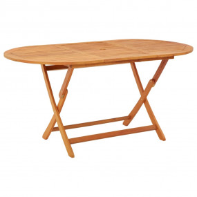 Garden Table Wood Brown Solid eucalyptus wood Medium  F...