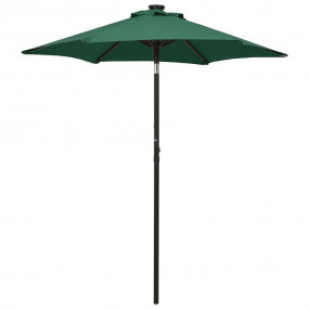 Garden Umbrella Green and dark grey Polyester, Aluminum