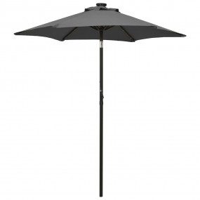 Garden Parasol Anthracite and Dark Grey Polyester, Alum...
