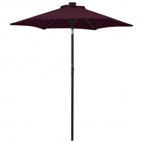 Garden Parasol Bordeaux red and dark grey
