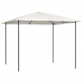 Gazebo Cream Steel 9.8x9.8ft Durable Gazebo Square Mode...