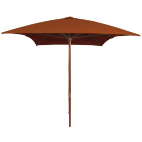 Garden Parasol Terracotta UV protective polyester and w...
