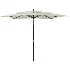 Parasol Sand Polyester 8.2 ft x 8.2 ft UV-resistant mat...