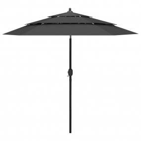 Parasol Anthracite UV protective polyester, powder-coat...