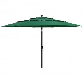 Parasol Green Polyester Large Foldable Large Garden Par...