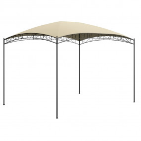 Gazebo Cream Steel Large Durable Gazebo Rectangular