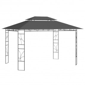 Gazebo Anthracite Steel Large Portable Gazebo Rectangul...