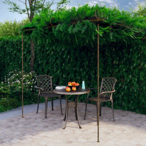 Garden Arch Antique Brown Wrought Iron Large Decorative...