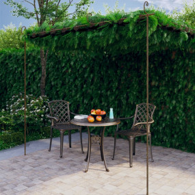 Garden Arch Antique Brown Wrought Iron Large Decorative...