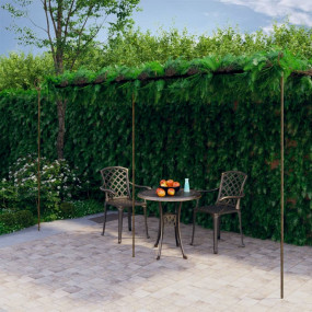 Garden Arch Antique Brown Wrought Iron Large Decorative...