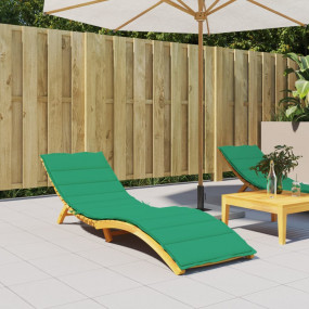 Sun Lounger Cushion Green Oxford fabric 78.7 x 27.6 x 1...
