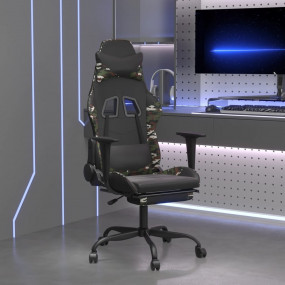 Gaming Chair Black and Camouflage