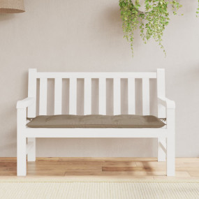 Garden Bench Cushion Taupe Oxford fabric (100% polyeste...