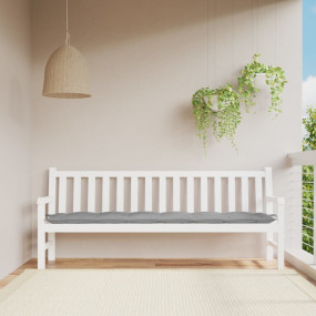 Garden Bench Cushion Gray Oxford fabric (100% polyester...