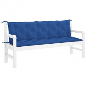 Garden Bench Cushion Set of 2 Blue Oxford fabric (100% ...