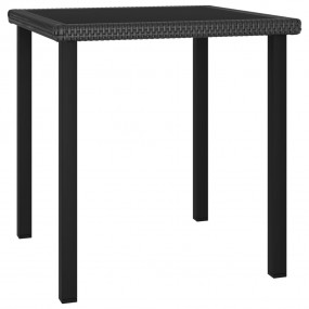Garden Dining Table Black