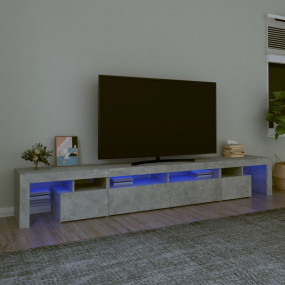 TV Cabinet Concrete grey Engineered wood Large TV Cabin...