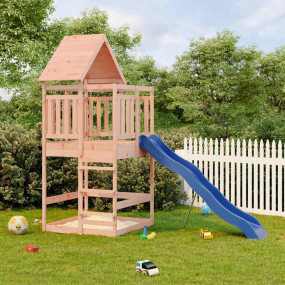 Outdoor Play-set Natural wood Solid Douglas wood Large ...