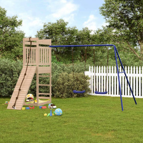 Outdoor Play-set Natural Pine, Blue
