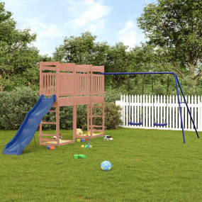 Outdoor Play-set Natural wood, Blue Solid Douglas wood,...
