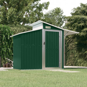 Garden Shed Green Galvanized steel 106.3 x 51.2 x 82.2 ...