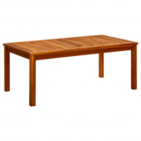 Coffee Table Natural Wood Solid Acacia Wood Medium Dura...