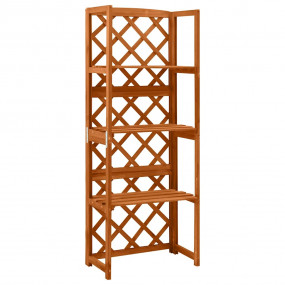 Trellis Natural wood Solid fir wood Medium Shelving Tre...