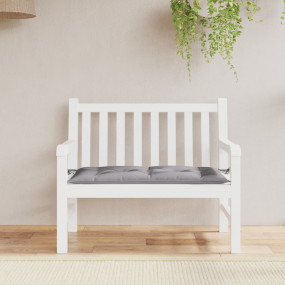 Garden Bench Cushion Grey Oxford fabric Medium